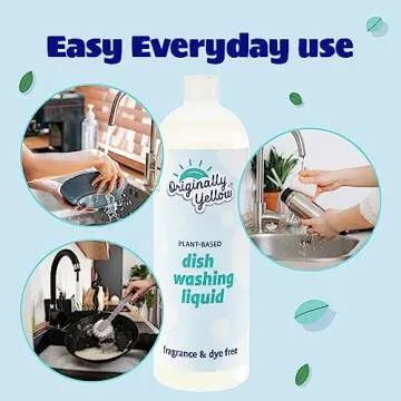 Fragrance-Free Plant-Based Dish Soap | Eco-Friendly Cleaning Solution