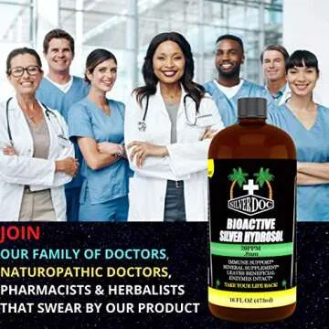 32 oz Total, Silver Doc Silver Hydrosol Mineral Supplement, Natural Alternative and Immune Support, ...