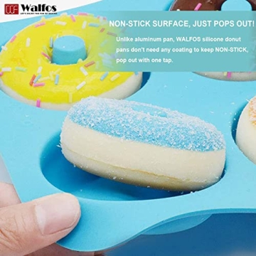 Walfos Silicone Donut Mold for Healthy Baking Fun
