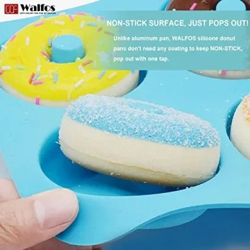 Walfos Silicone Donut Mold for Healthy Baking Fun