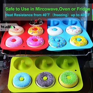 Walfos Silicone Donut Mold for Healthy Baking Fun
