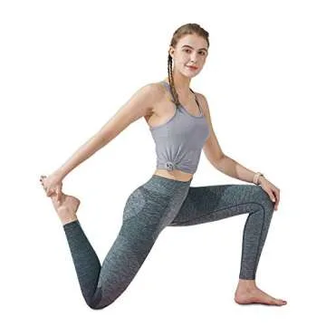 Yoga Racerback Tank Top for Women with Built in Bra,Women's Padded Sports Bra Fitness Workout Running Shirts (Gray, Medium)