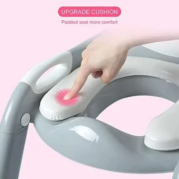 Fedicelly Potty Chair,Toddlers Potty Training Toilet Seat Boys Girls, Kids Potty Training Seat Step Stool Ladder