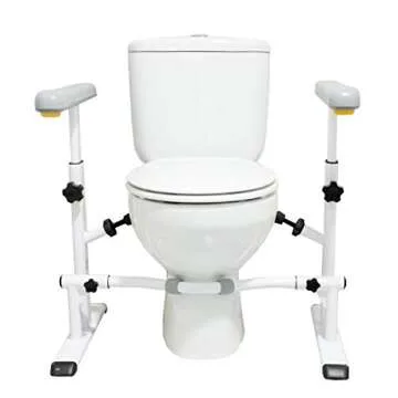 KMINA Toilet Safety Frame for Seniors with Adjustable Handles