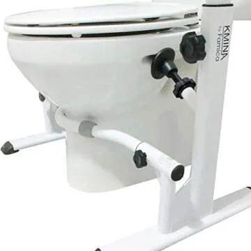 KMINA Toilet Safety Frame for Seniors with Adjustable Handles