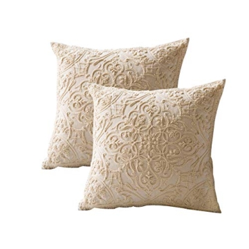 DOKOT Embroidery Throw Pillow Case Covers 100% Cotton