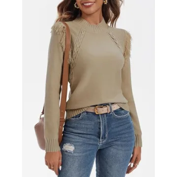 Stylish Saodimallsu Cable Knit Sweater for Women