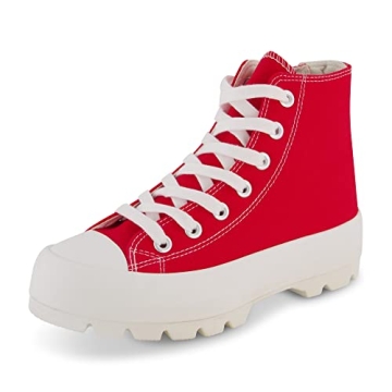 CUSHIONAIRE Women's Vespa High Top Sneaker for Comfort