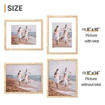Upsimples 11x14 Picture Frame Set of 5 for Stylish Displays