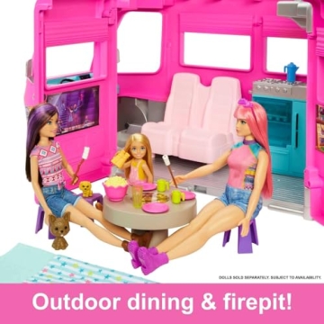 Barbie DreamCamper Toy Vehicle with 60 Accessories