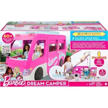 Barbie DreamCamper Toy Vehicle with 60 Accessories