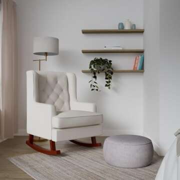 Elegant Rocking Chair for Nursery and Living Room
