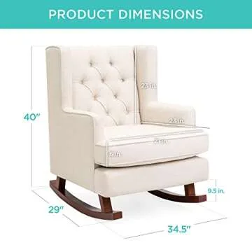 Elegant Rocking Chair for Nursery and Living Room