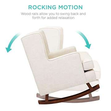 Elegant Rocking Chair for Nursery and Living Room