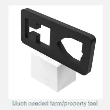 ZUIWAN Heavy Duty Steel 13.3mm/0.54 Inch Thick T Post Puller - Use Chains, S-Hooks, Jacks and Tractor Buckets to Pull Out The T-Post from The Ground, with Bayonets,Convenient to Fix The Chain