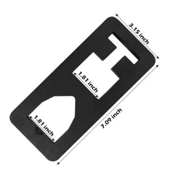 ZUIWAN Heavy Duty Steel 13.3mm/0.54 Inch Thick T Post Puller - Use Chains, S-Hooks, Jacks and Tractor Buckets to Pull Out The T-Post from The Ground, with Bayonets,Convenient to Fix The Chain