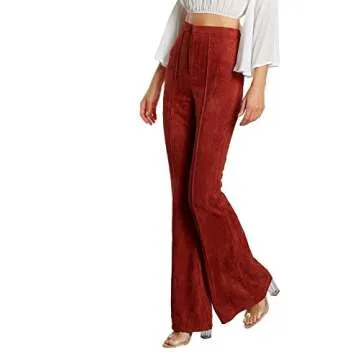 MakeMeChic Women's Stretchy Flare Pants for Every Occasion