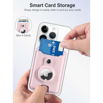 TopMade MagSafe Wallet with AirTag Holder for iPhone 16