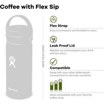 Hydro Flask Wide Mouth Bottle with Flex Sip Lid