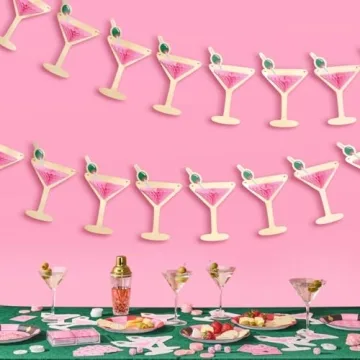 xo, Fetti Martini 3D Pop Up Gold Foil Banner - 5 Ft. | Bachelorette Decoration, Birthday Party Sign,...