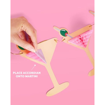 xo, Fetti Martini 3D Pop Up Gold Foil Banner for Parties