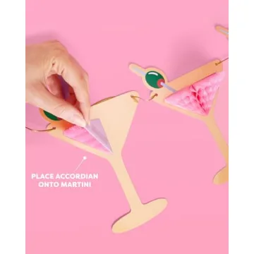 xo, Fetti Martini 3D Pop Up Gold Foil Banner for Parties