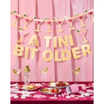 xo, Fetti Martini 3D Pop Up Gold Foil Banner for Parties