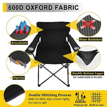 Durable Joyfair Portable Camping Chair for Outdoor Adventures