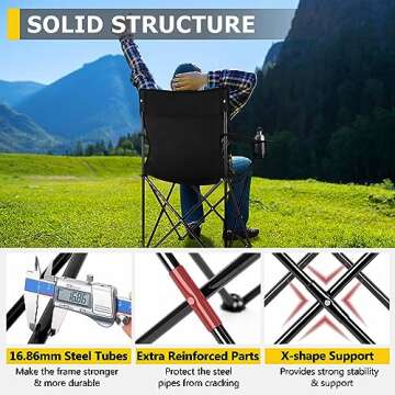 Durable Joyfair Portable Camping Chair for Outdoor Adventures