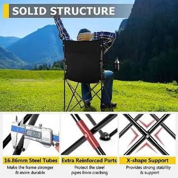 Durable Joyfair Portable Camping Chair for Outdoor Adventures
