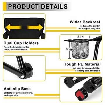 Durable Joyfair Portable Camping Chair for Outdoor Adventures