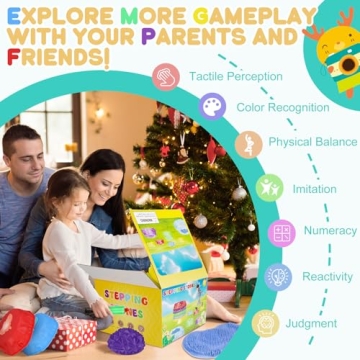 IVENRXIU Stepping Stones for Kids - Balance Play Kit