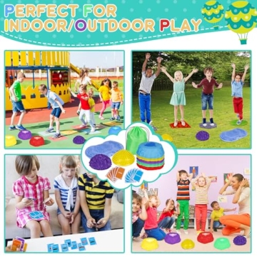 IVENRXIU Stepping Stones for Kids - Balance Play Kit