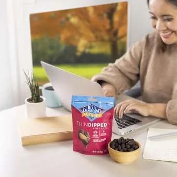 Blue Diamond Chocolate Covered Almonds, Guilt-Free Snack