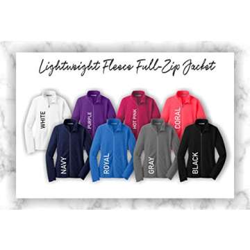 Custom ER RN Full-Zip Fleece Lightweight Jacket