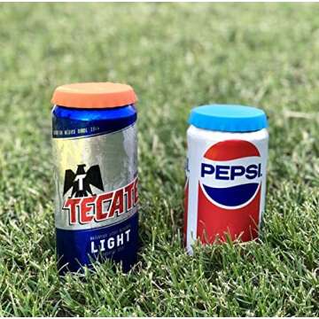 Silicone Soda Can Lids for Outdoor Adventures, 6 Pack