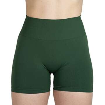 AUROLA Dream Collection Women Workout Shorts High Waist Gym Shorts, Scrunch Butt Seamless Athletic Shorts,Mountain View,S