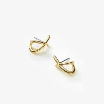 Trendy 14K Gold Stud Earrings for Women