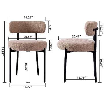 Stylish EDWELL Dining Chairs Set - Comfort & Modern Design