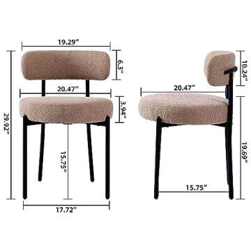 Stylish EDWELL Dining Chairs Set - Comfort & Modern Design