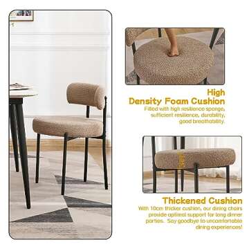 Stylish EDWELL Dining Chairs Set - Comfort & Modern Design