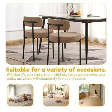 Stylish EDWELL Dining Chairs Set - Comfort & Modern Design