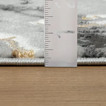 LUXE WEAVERS Ivory Gold 8x10 Area Rug for Modern Homes