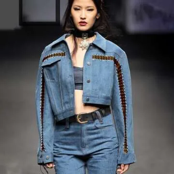 WHIPPY Women Casual Genuine Leather Belt for Jeans, Wide Ladies Waist Belt with Golden Buckle 1.26 Inches Width Strap (Suit Pant Size 24-28 Inches, Black)