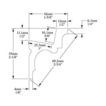 Orac Decor C323 Crown Moulding - Polyurethane & Primed White