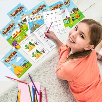 Dvbonike 24Pcs Camping Activity Books for Kids Fun