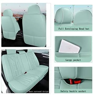 JielinKar Car Seat Covers - Universal Fit & Stylish Protection