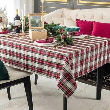 LOSIVISHE Christmas Tablecloth - Waterproof Holiday Decor