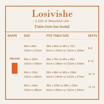 LOSIVISHE Christmas Tablecloth - Waterproof Holiday Decor