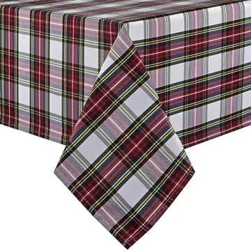 LOSIVISHE Christmas Tablecloth - Waterproof Holiday Decor